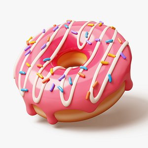 Pink Donut Stylized