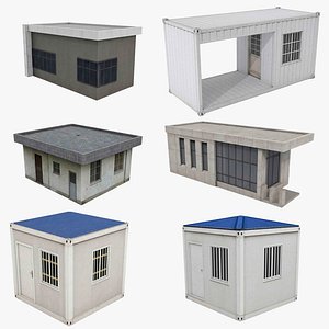 Low-poly Gatehouse and Prefab Collection