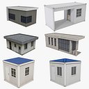 Low-poly Gatehouse and Prefab Collection