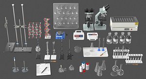 realistic laboratory equipment model