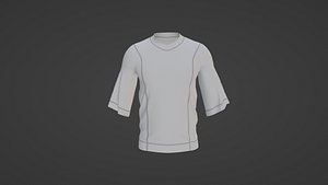 T-Shirt White 3D model