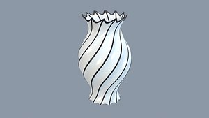 Vase porcelain 4 3D model