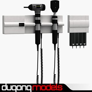 3d model dugm04 otoscope ophthalmoscope