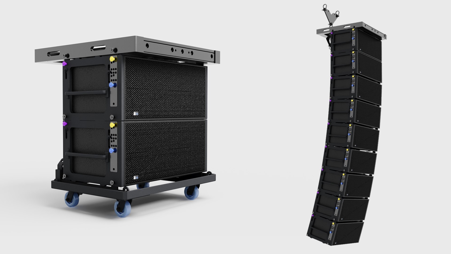 Concert Sound Systems Line Array Meyer Sound Leo Model - TurboSquid 2225245