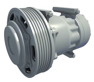 3D engine parts model