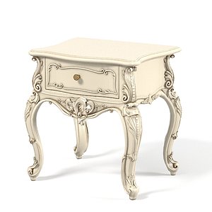 3d model carved night stand