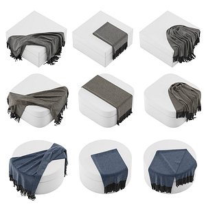 9 Plaid throw blanket set
