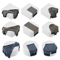 9 Plaid throw blanket set