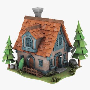 3D Small Cottage 06 model