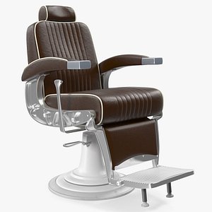 3D antique barber chair hair