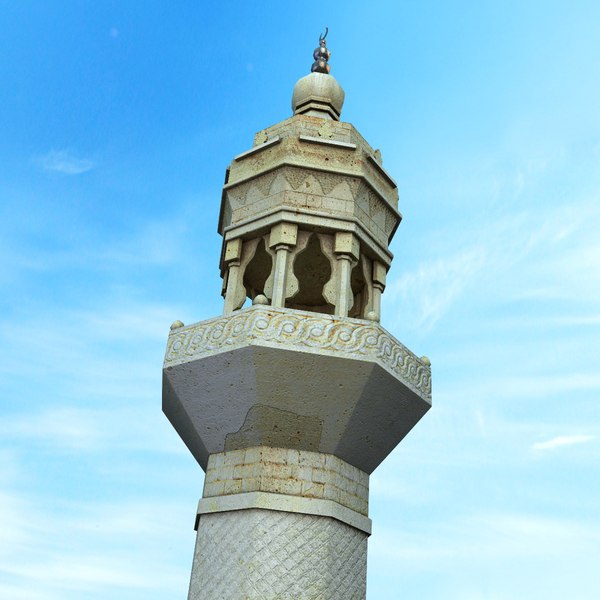 3d minaret mosque tower