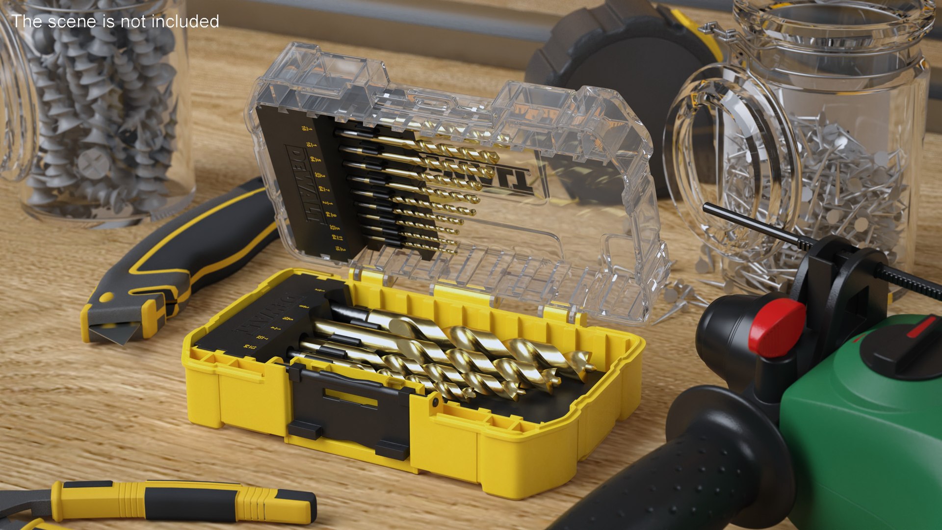 DeWalt Titanium Nitride Coated Drill Bit Set with Case 3D model https://p.turbosquid.com/ts-thumb/Sk/ugzYTG/EH/dewalttitaniumnitridecoateddrillbitsetwithcase3dsmodel003/jpg/1685308825/1920x1080/fit_q87/c09d5baf3c9b595302295fe8ecc328ac35a0afe3/dewalttitaniumnitridecoateddrillbitsetwithcase3dsmodel003.jpg