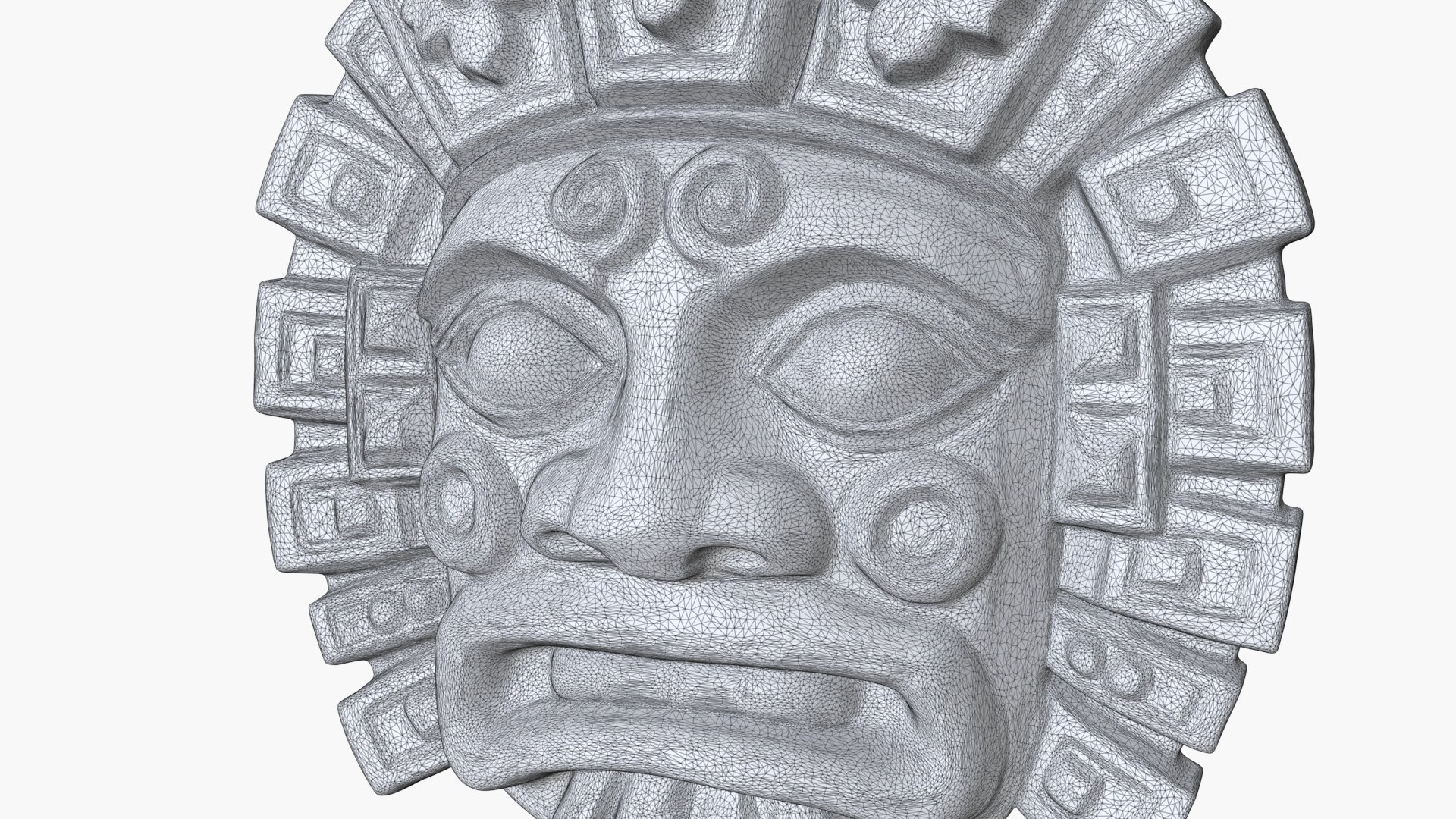 3D Mayan Mask Relief 7 Model - TurboSquid 2288831
