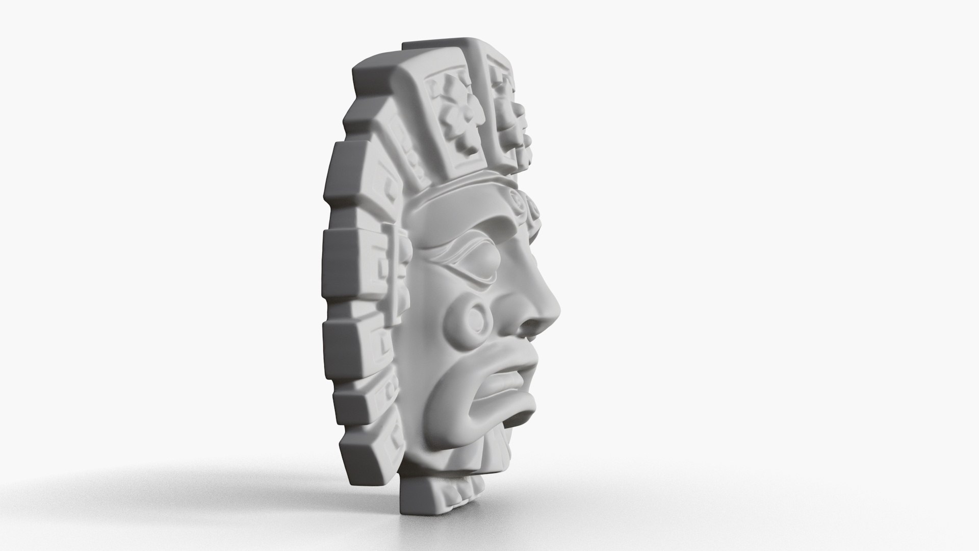 3D Mayan Mask Relief 7 Model - TurboSquid 2288831