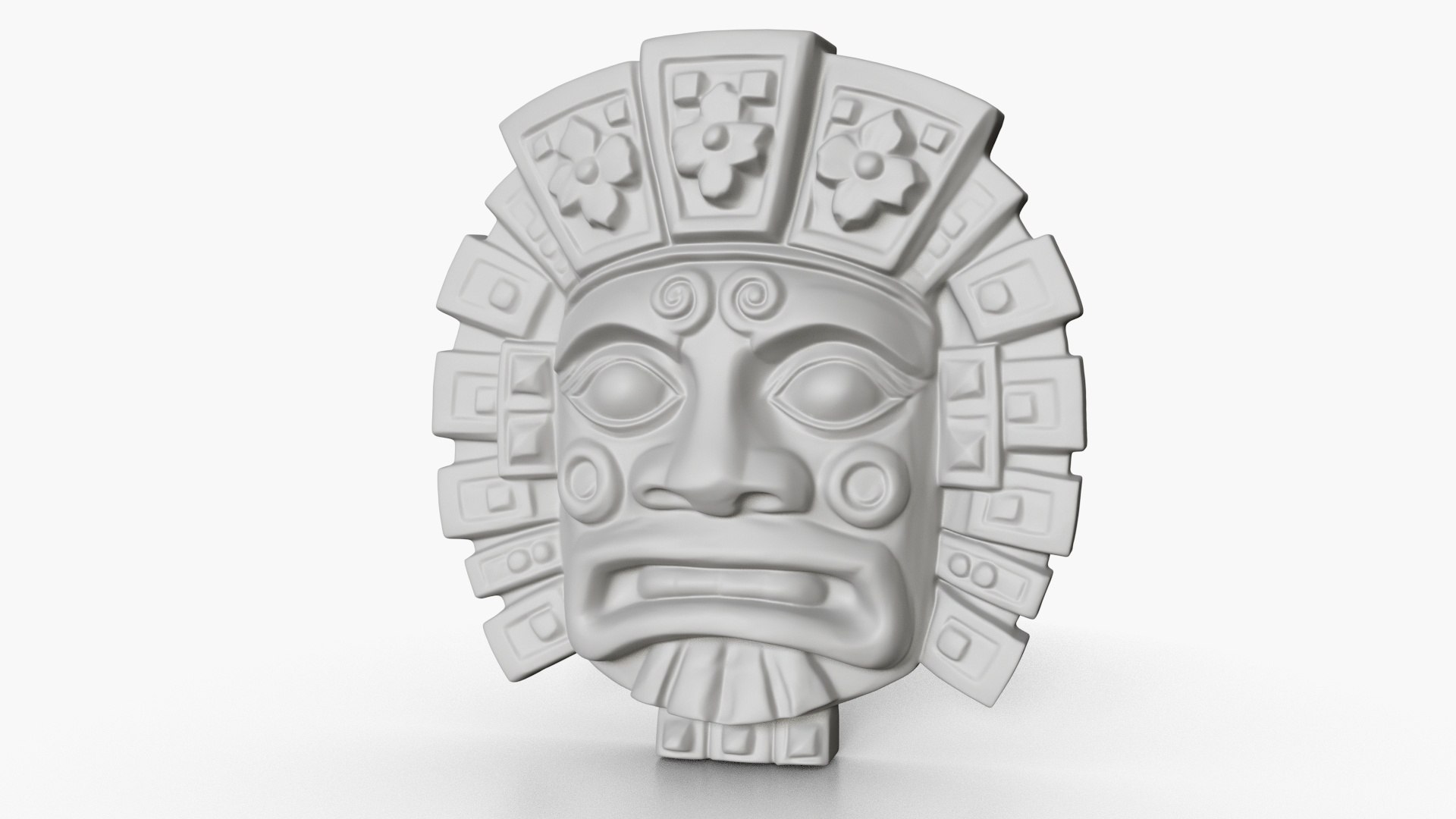 3D Mayan Mask Relief 7 Model - TurboSquid 2288831