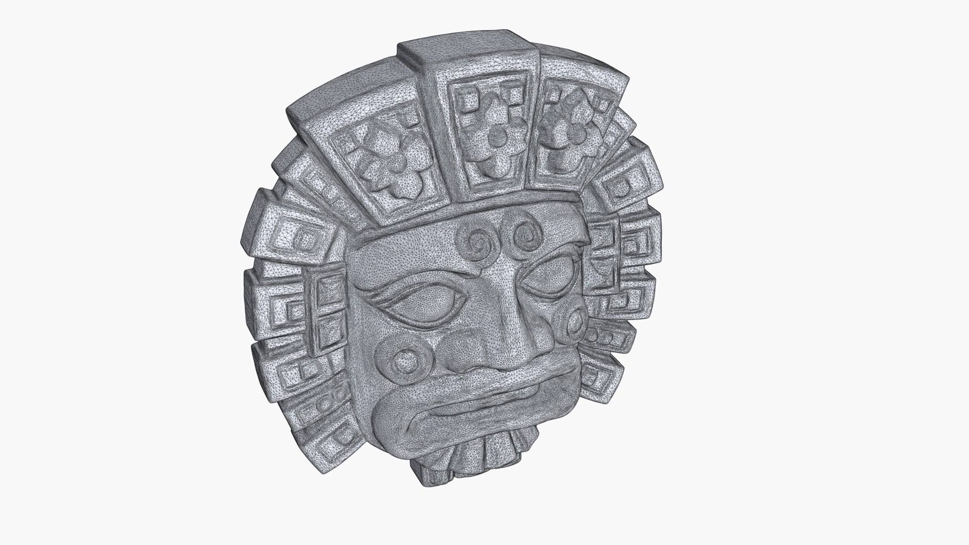 3D Mayan Mask Relief 7 Model - TurboSquid 2288831