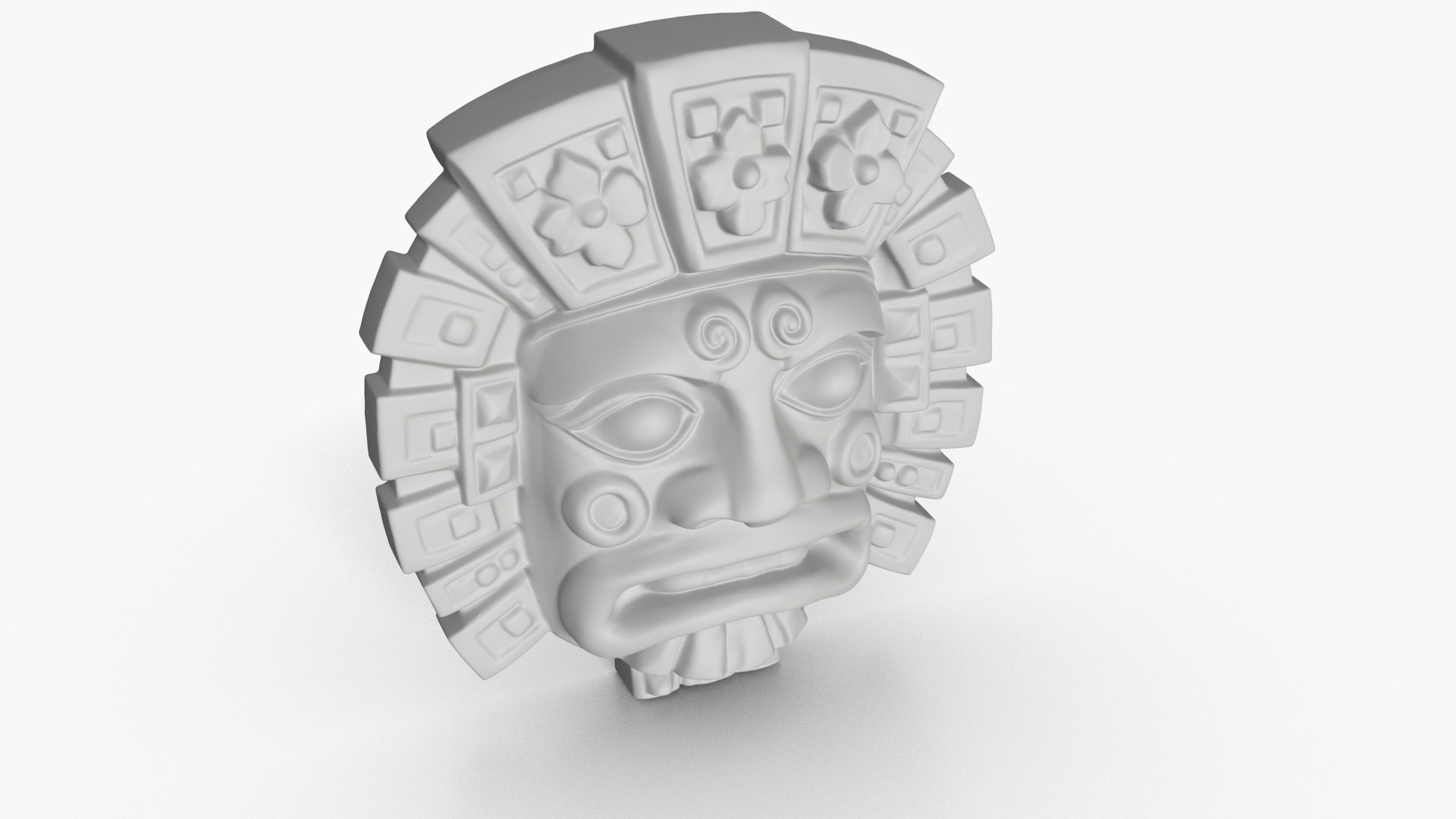 3D Mayan Mask Relief 7 Model - TurboSquid 2288831