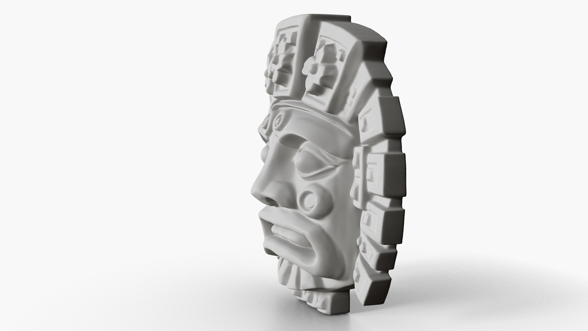 3D Mayan Mask Relief 7 Model - TurboSquid 2288831