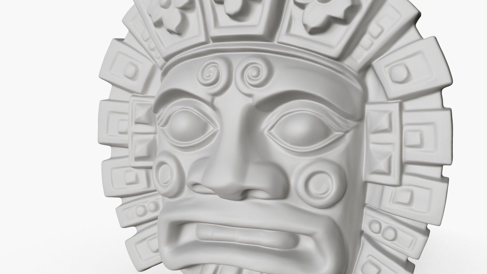 3D Mayan Mask Relief 7 Model - TurboSquid 2288831