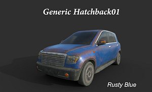 3D generic hatchback01