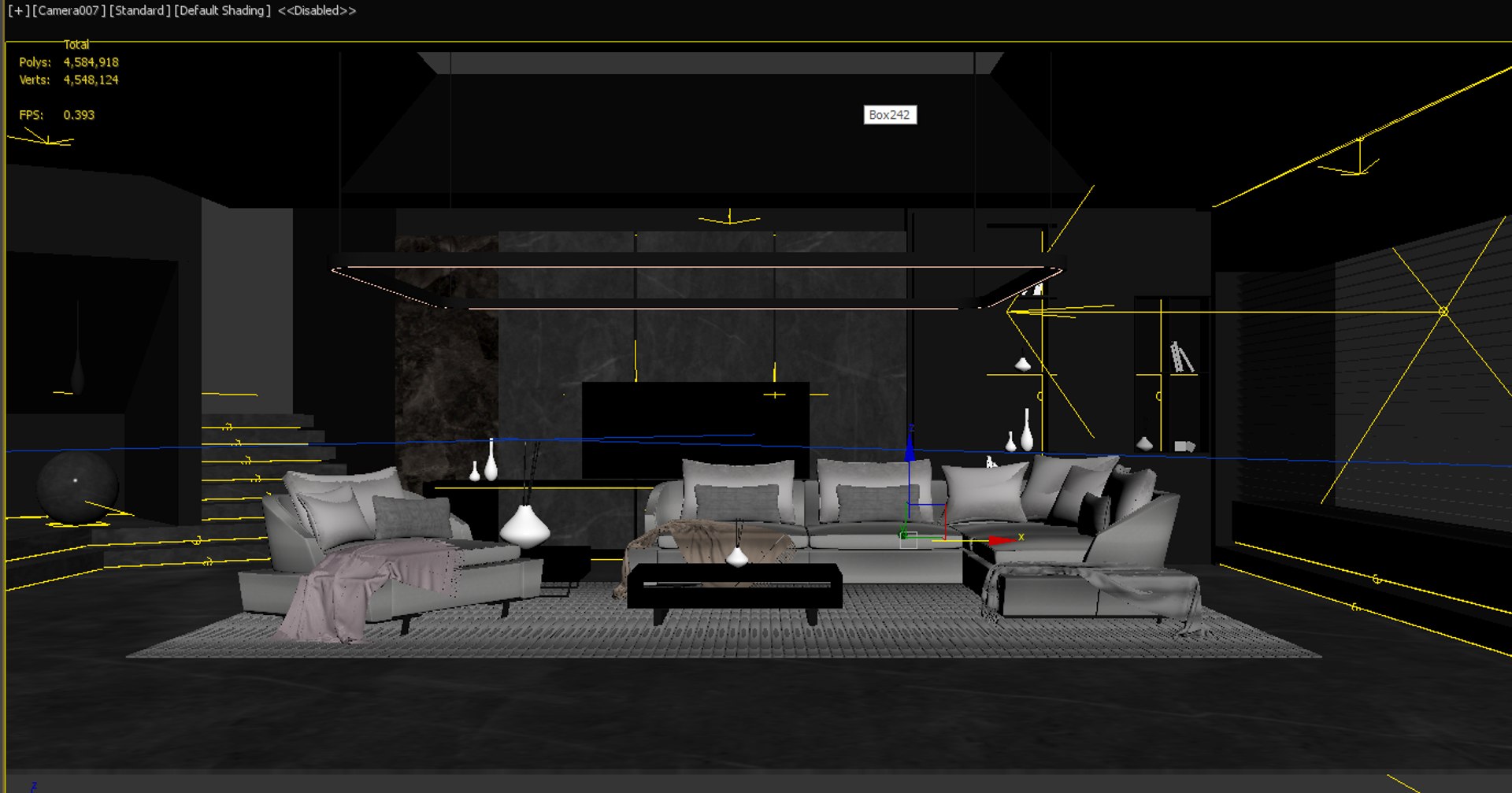 3D modern living room model - TurboSquid 2166118