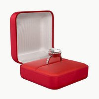 wedding ring in a square box