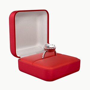 wedding ring in a square box