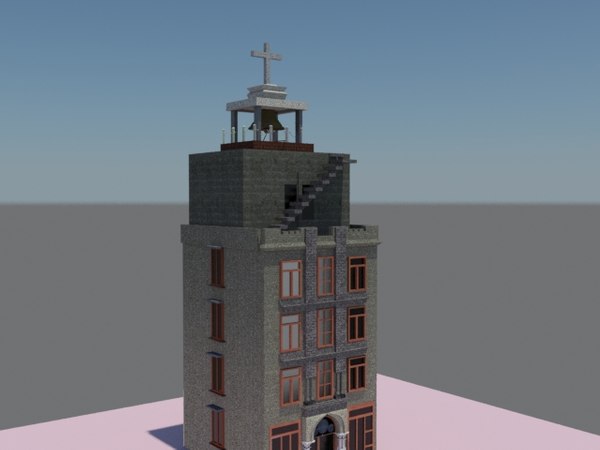 free old church 3d model
