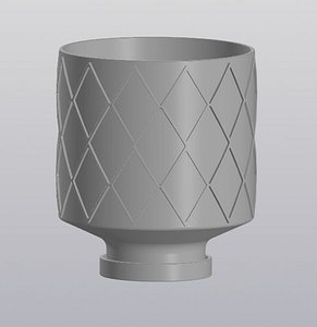 Flowerpot Rhombus 3D model