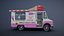 Ice Cream vintage truck PBR 3D