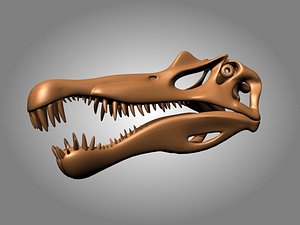 3D spinosaurus skull
