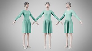 Dress 05 Cyan