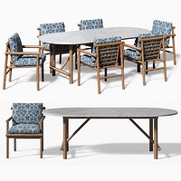 B&B Italia Outdoor Ayana table & chair