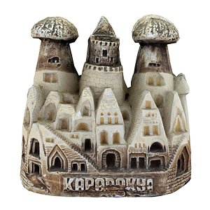 cappadocia fairy chimneys 4 3D model