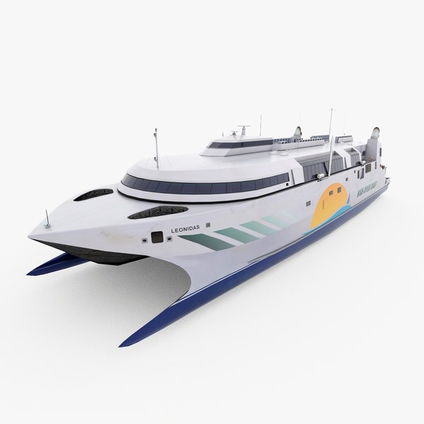 3D model High Speed Ferry Catamaran