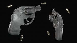 3D model Ruger LCR 9mm Low-poly
