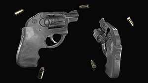 Ruger LCR 9mm Low-poly