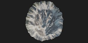 3D Snowy Mountain