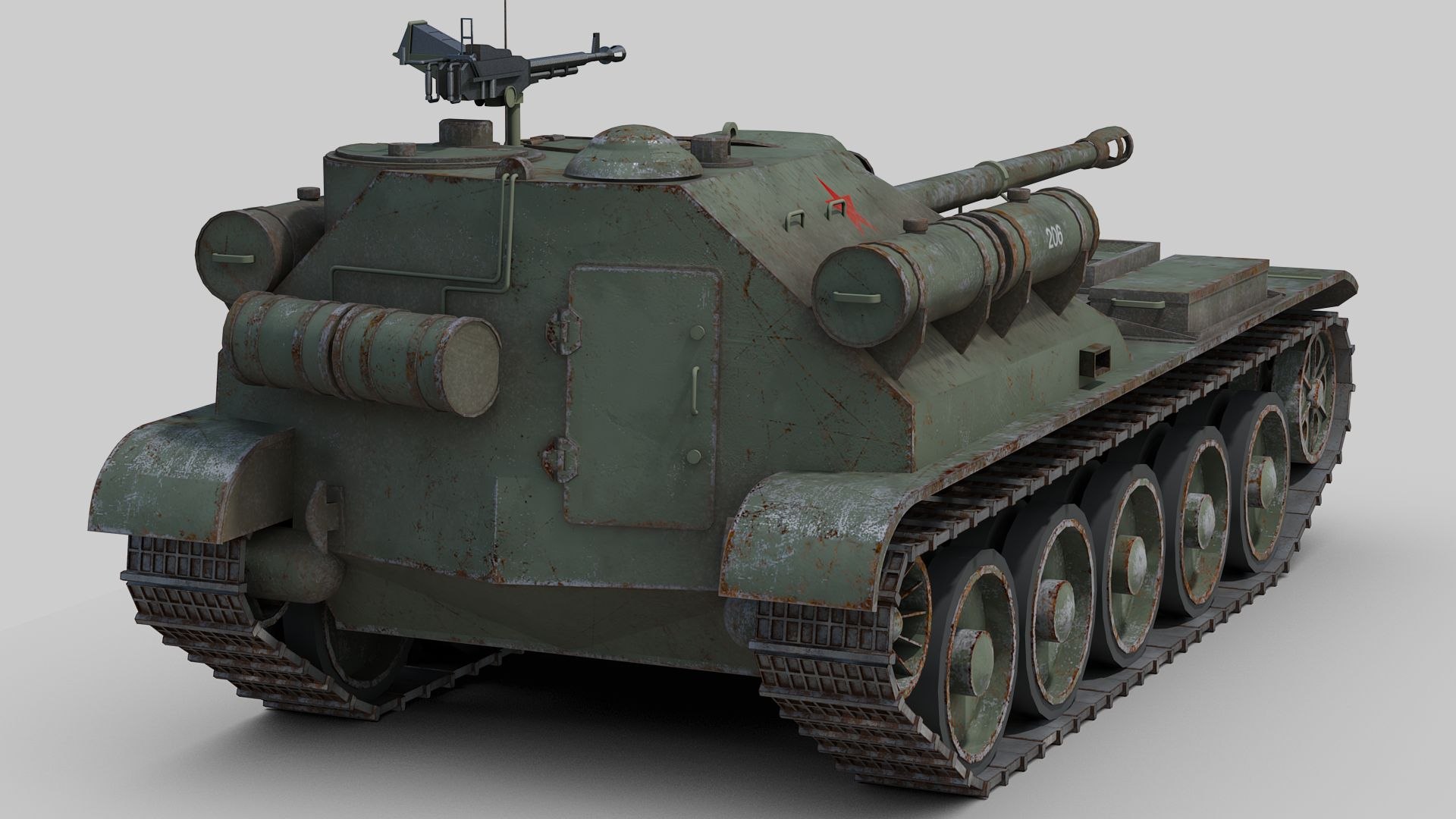 SU 101 Uralmash 3D Model - TurboSquid 1905317