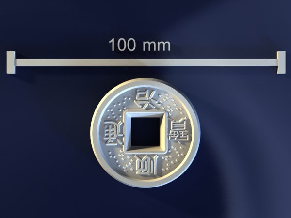 feng shui coin 3d model