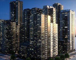 City Block Type B24 3D model