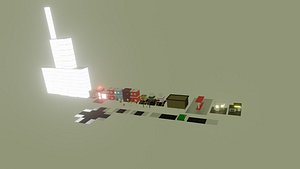 Low Poly City Assets 3D model