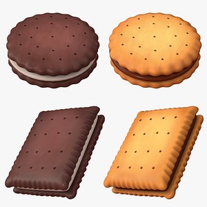 Biscuits Collection 3D model