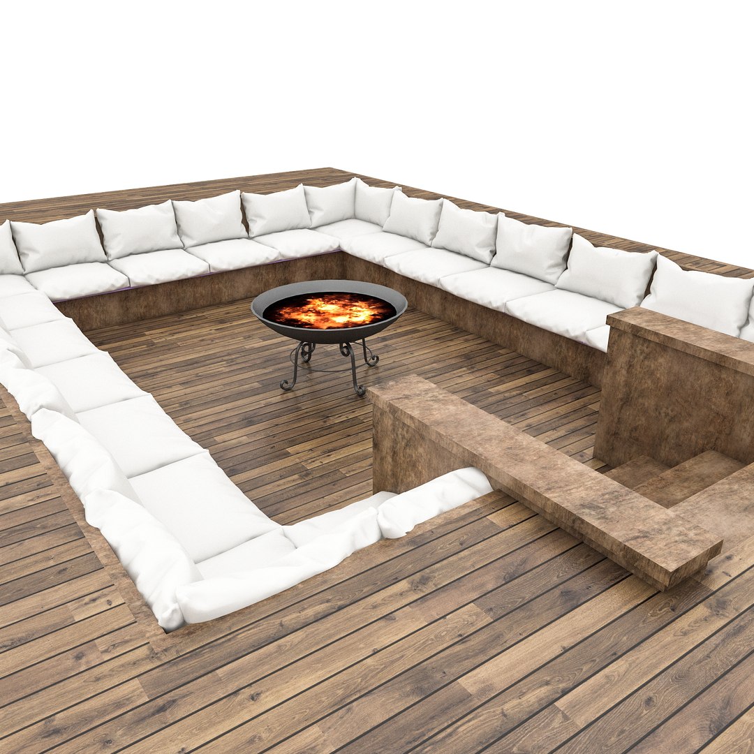 3D Arden Decorative Fire Pit Model - TurboSquid 1798878