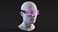 LED Cyberpunk Glasses Violet 3D model