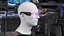 LED Cyberpunk Glasses Violet 3D model