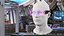 LED Cyberpunk Glasses Violet 3D model