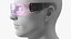 LED Cyberpunk Glasses Violet 3D model