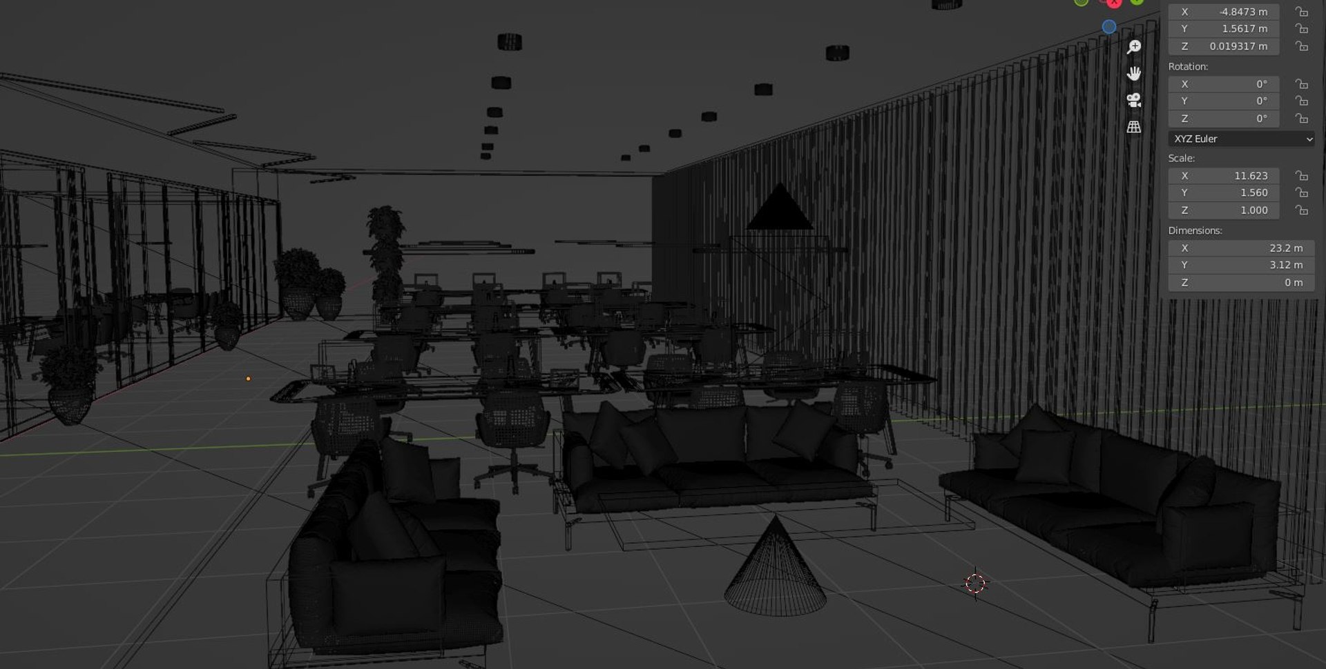 Modern Office With Meeting Rooms And Seating Area 3D Model - TurboSquid ...