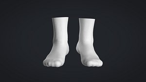 3D model Socks - White